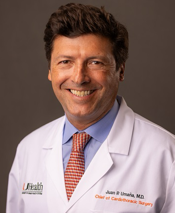 Dr. Juan Pablo Umana, Chief of Cardiothoracic Surgery, Professor of Surgery